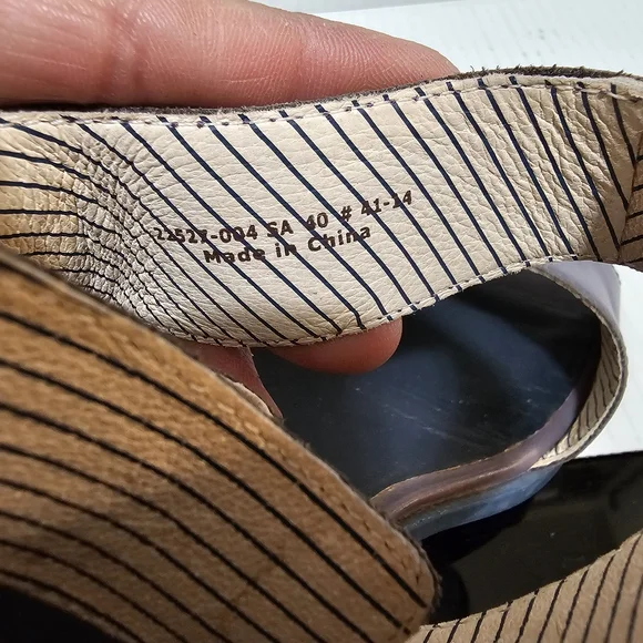 Camper Maude Violet purple Blue Mid Block Heel Retro Shoes Sandals Sz 40 - Picture 13 of 16